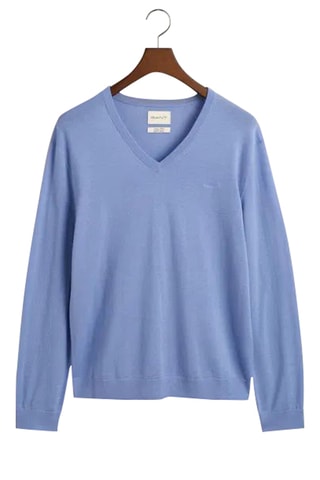 Pull regular en laine mérinos - Bleu clair