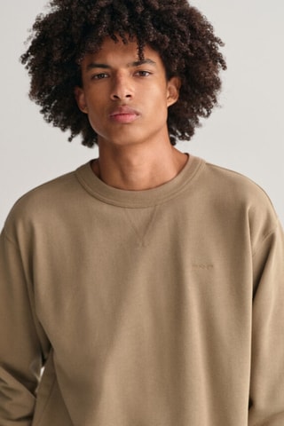 Sweat relaxed en coton biologique - Taupe