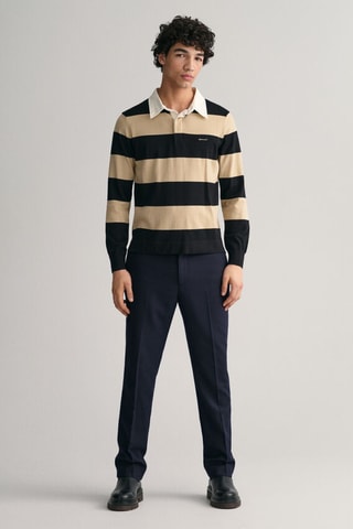 Pull regular en laine mérinos - Taupe