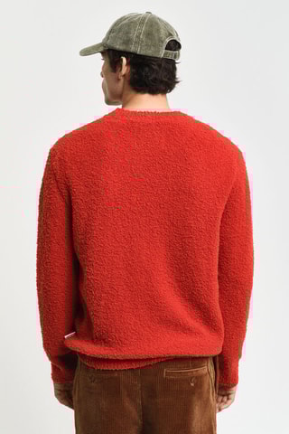 Pull relaxed en laine - Rouge