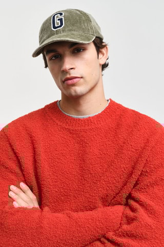 Pull relaxed en laine - Rouge