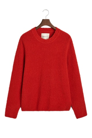 Pull relaxed en laine - Rouge