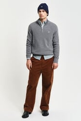 Pull regular en laine mérinos - Gris