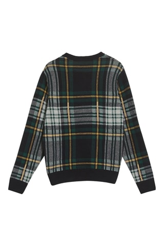 Pull regular en laine - Bleu marine