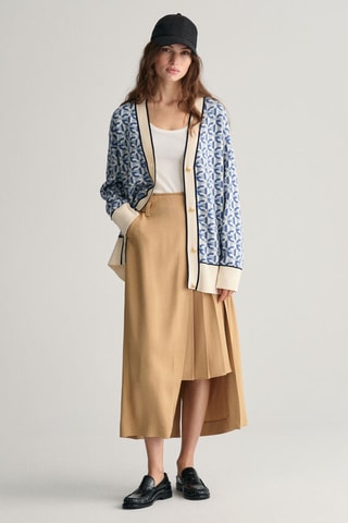 Gilet regular en coton biologique - Bleu