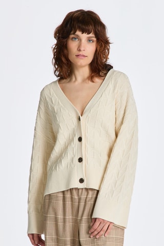 Gilet relaxed en laine mérinos - Crème