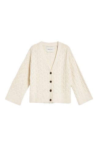 Gilet relaxed en laine mérinos - Crème