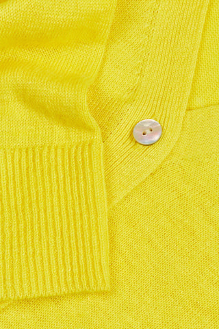 Gilet relaxed en soie - Jaune