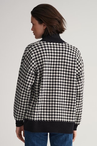 Gilet oversize en laine - Noir