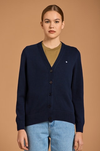 Gilet en coton biologique - Bleu marine