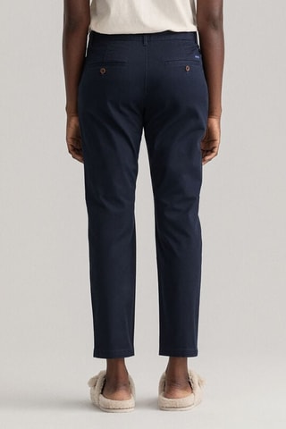 Chino slim en coton biologique - Bleu marine