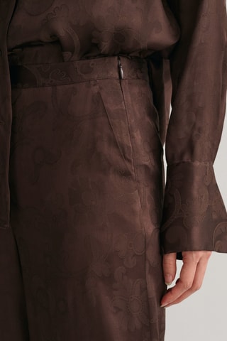 Pantalon wide legs - Marron