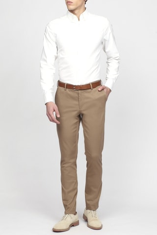 Pantalon slim - Beige