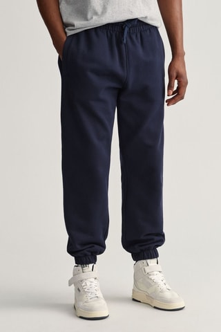 Pantalon de survêtement en coton biologique - Bleu marine