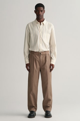 Pantalon relaxed - Marron clair