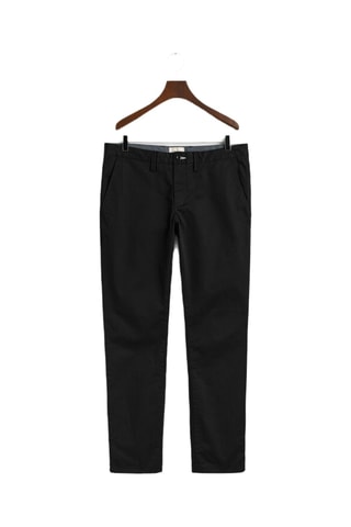 Chino slim en coton biologique - Noir
