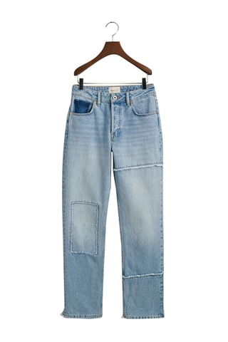 Jean taille haute regular - Bleu clair