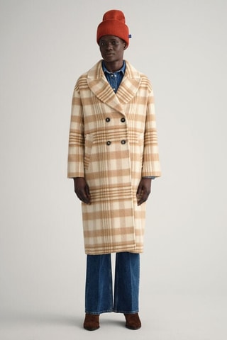 Manteau relaxed en laine - Beige