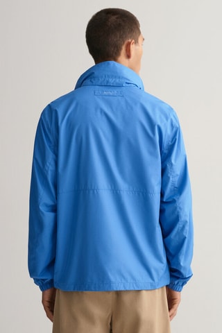 Coupe-vent regular à capuche - Bleu