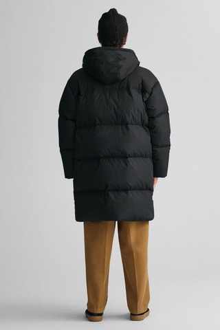 Gewatteerde Jas met Capuchon - Zwart