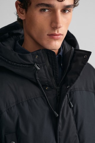 Gewatteerde Jas met Capuchon - Zwart