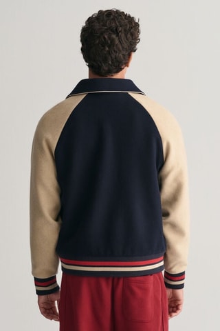 Teddy regular en laine - Bleu marine