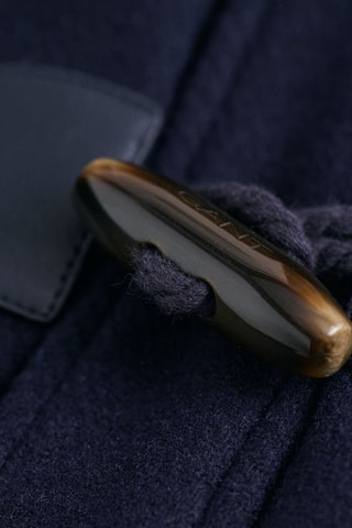 Duffle-coat regular à capuche - Bleu marine