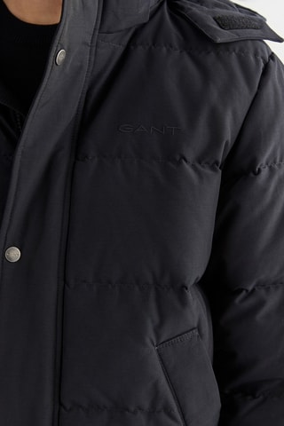 Gewatteerde Jas Regular Fit met Capuchon - Zwart