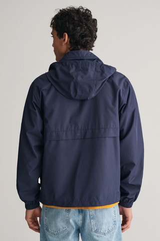 Coupe-vent regular à capuche - Bleu marine