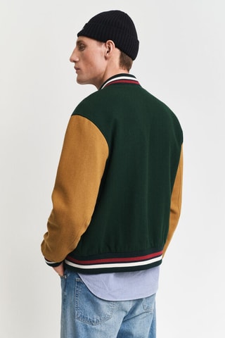 Teddy regular en laine - Vert foncé