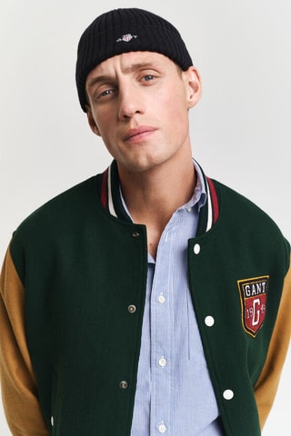 Teddy regular en laine - Vert foncé