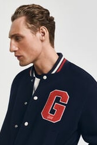 Teddy regular en laine - Bleu marine