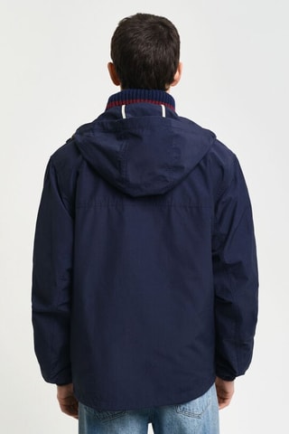 Windjack Regular met Capuchon - Marineblauw