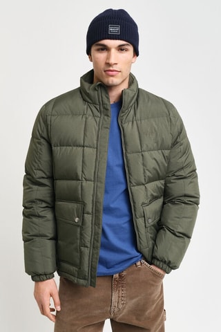 Gewatteerde Jas Regular - Kakigroen