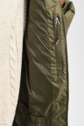 Gewatteerde Jas Regular Fit met Capuchon - Kakigroen