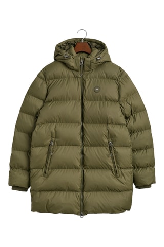 Gewatteerde Jas Regular Fit met Capuchon - Kakigroen