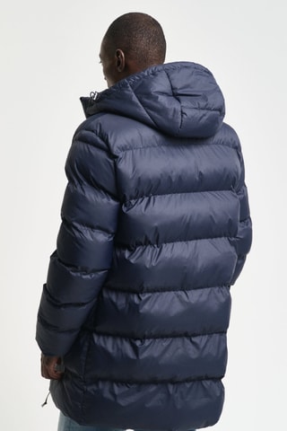 Gewatteerde Jas Regular Fit met Capuchon - Marineblauw