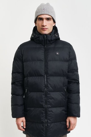 Gewatteerde Jas Regular Fit met Capuchon - Zwart