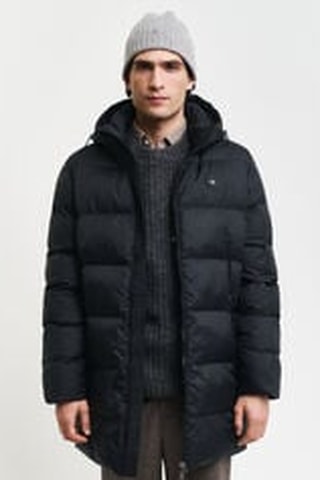 Gewatteerde Jas Regular Fit met Capuchon - Zwart