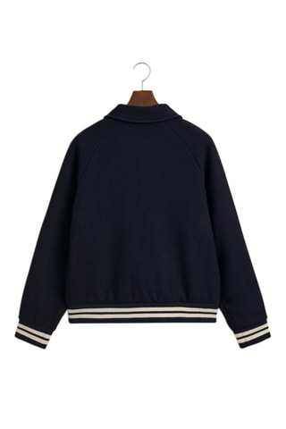 Teddy regular en laine - Bleu marine