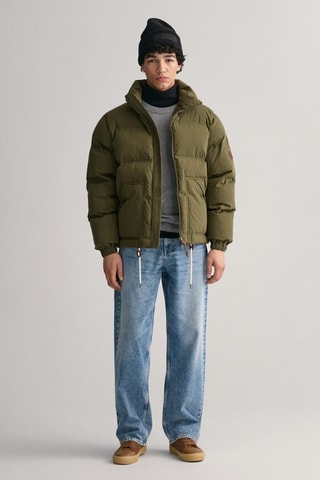 Doudoune relaxed - Vert kaki