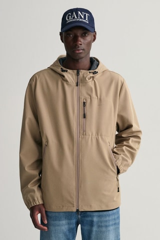 Veste regular à capuche - Taupe