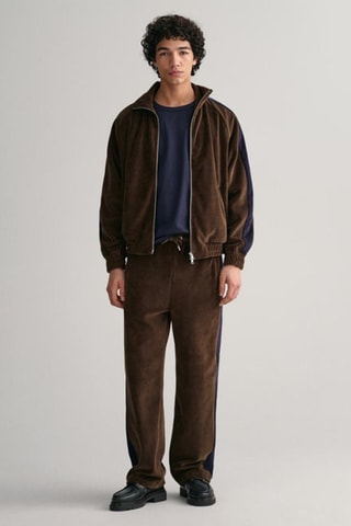 Sweat zippé relaxed - Marron