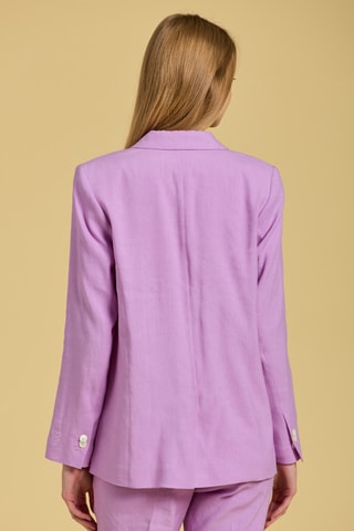 Veste regular en lin - Lilas