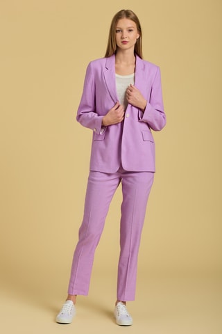 Veste regular en lin - Lilas