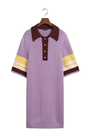 Robe polo oversize - Lilas