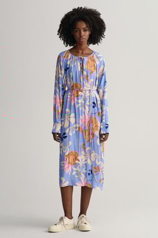 Robe midi relaxed - Bleu