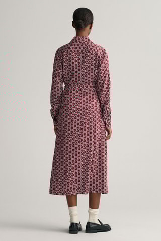 Robe chemise slim - Bordeaux