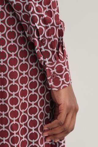 Robe chemise slim - Bordeaux