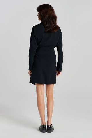 Robe portefeuille slim - Noir